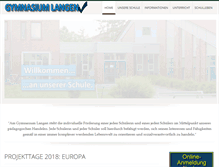 Tablet Screenshot of gymnasium-langen.de